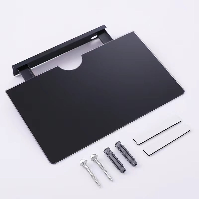 Support mural en verre transparent, étagère murale pour appareils et objets